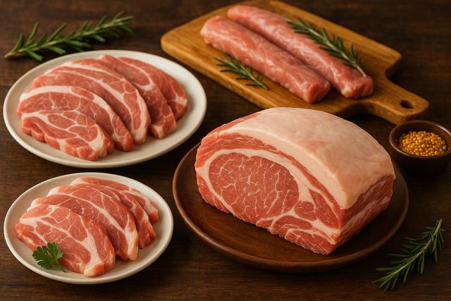 high-quality pork cuts for gourmet selection