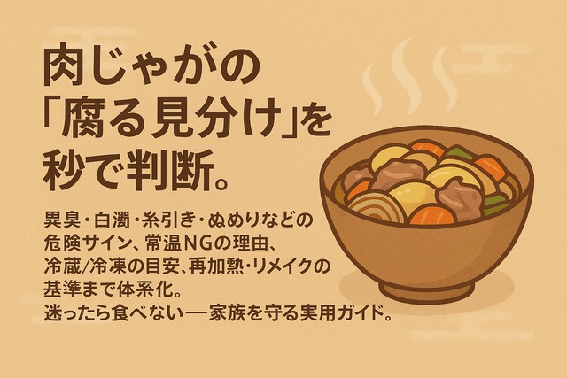 Nikujaga spoilage quick guide