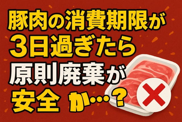 Pork expiry safety warning