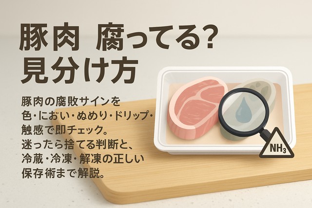 Pork spoilage signs guide