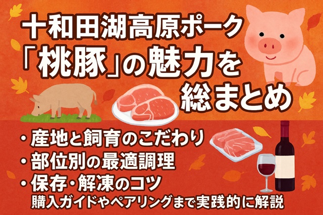 Towada pork guide illustration